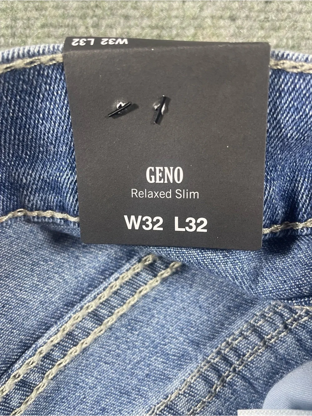 True Religion Men's Slim Geno Jeans in Light Blue Wash